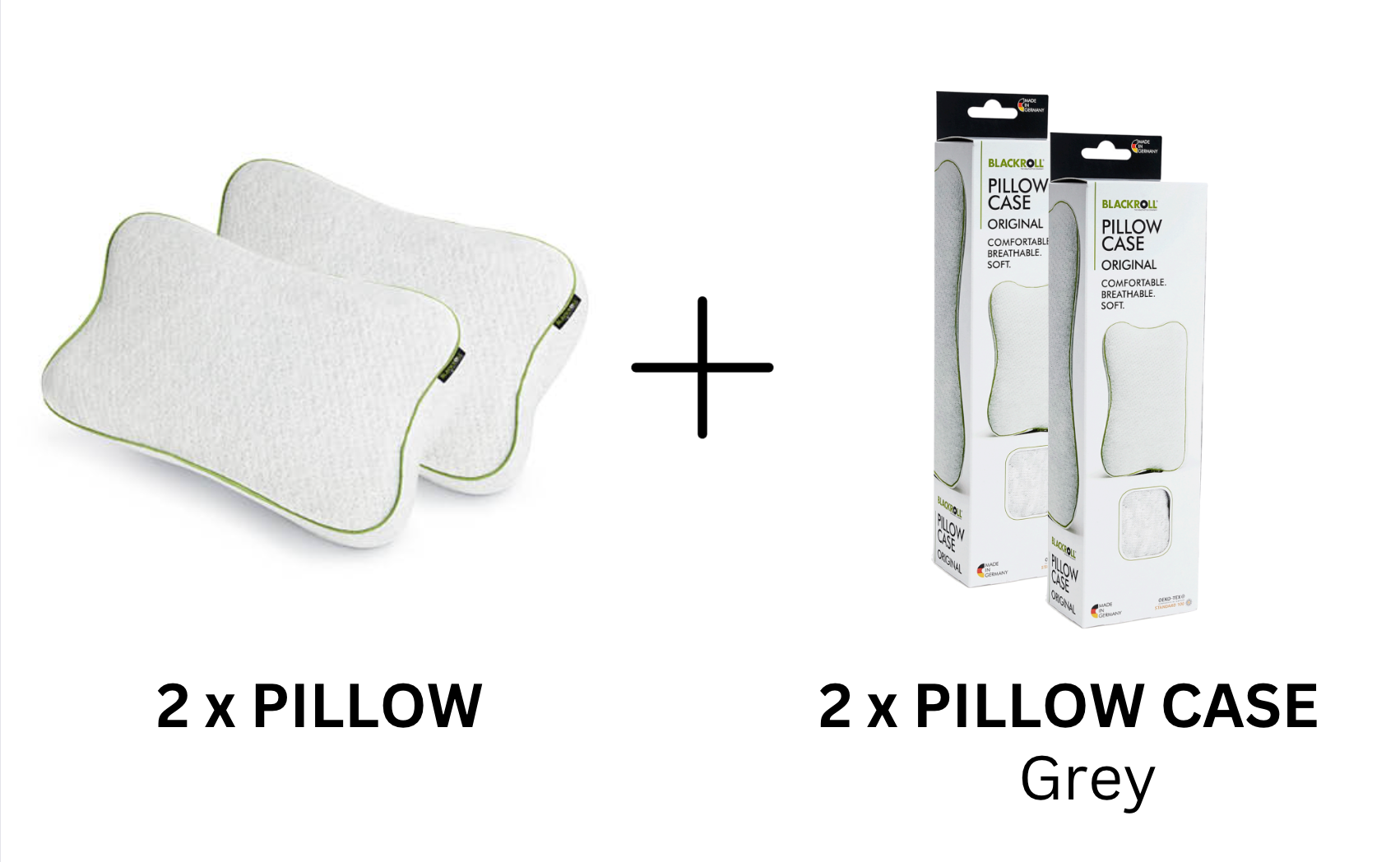 Blackroll Recovery Pillow Duo Pack 2 x Memory Foam Pillows