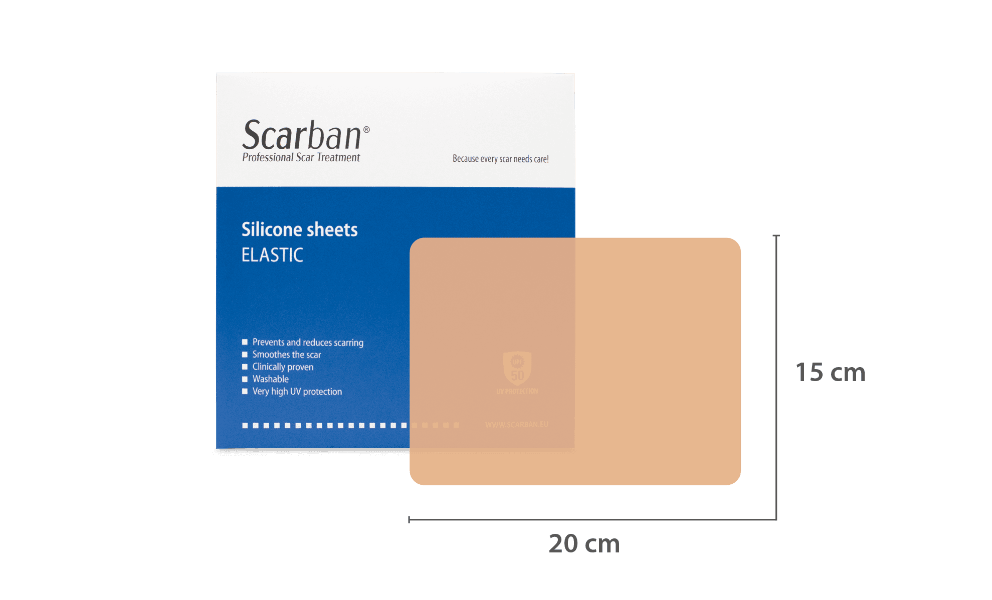 Scarban: Elastic Silicone Sheets, OneUp Healthcare